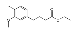 ethyl 4-(3-methoxy-4-methylphenyl)butanoate结构式