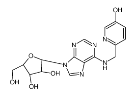 6-(5-hydroxy-2-pyridylmethylamino)-9-beta-ribofuranosylpurine structure