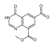methyl 6-nitro-4-oxo-3,4-dihydroquinazoline-8-carboxylate结构式