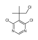 4,6-dichloro-5-(1-chloro-2-methylpropan-2-yl)pyrimidine结构式