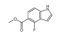 1H-Indole-5-carboxylic acid, 4-fluoro-, Methyl ester structure