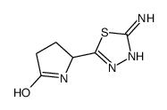 5-(5-amino-1,3,4-thiadiazol-2-yl)-2-pyrrolidinone(SALTDATA: FREE)结构式