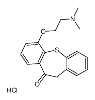 Dibenzo(b,f)thiepin-10(11H)-one, 6-(2-(dimethylamino)ethoxy)-, hydroch loride结构式