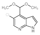 5-Chloro-4-(dimethoxymethyl)-1H-pyrrolo[2,3-b]pyridine Structure