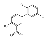 4-(2-chloro-5-methoxyphenyl)-2-nitrophenol结构式