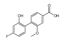 4-(4-fluoro-2-hydroxyphenyl)-3-methoxybenzoic acid结构式