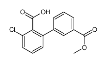 2-chloro-6-(3-methoxycarbonylphenyl)benzoic acid Structure