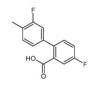 5-fluoro-2-(3-fluoro-4-methylphenyl)benzoic acid结构式