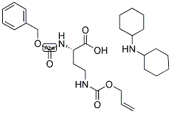 N-ALPHA-BENZYLOXYCARBONYL-N-GAMMA-(ALLYLOXYCARBONYL)-2,4-DIAMINOBUTYRIC ACID DICYCLOHEXYLAMINE结构式
