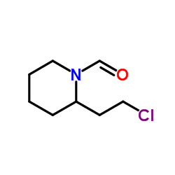 2-(2-Chloroethyl)-1-piperidinecarboxaldehyde结构式