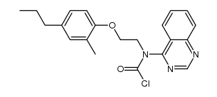 N-chlorocarbonyl-N-[2-(2-methyl-4-n-propylphenoxy)-ethyl]-4-quinazoline amine Structure