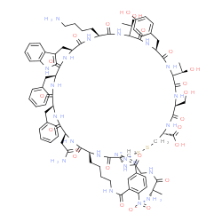 somatostatin, azidonitrobenzoyl-Lys(4)-iodo-Tyr(11)- Structure