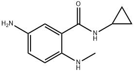 5-amino-N-cyclopropyl-2-(methylamino)benzamide structure