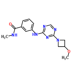 3-{[4-(3-Methoxy-1-azetidinyl)-1,3,5-triazin-2-yl]amino}-N-methylbenzamide Structure