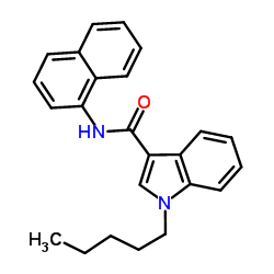N-1-Naphthalenyl-1-pentyl-1H-indole-3-carboxamide Structure