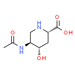 2-Piperidinecarboxylicacid,5-(acetylamino)-4-hydroxy-,[2S-(2alpha,4alpha,5beta)]-(9CI) Structure