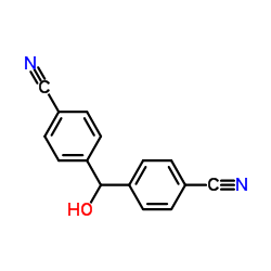 Bis(4-cyanophenyl)methanol structure