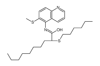 (S)-2-(Hexylthio)-N-(6-(methylthio)-5-quinolinyl)decanamide picture