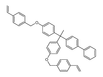 1-[1,1-bis[4-[(4-ethenylphenyl)methoxy]phenyl]ethyl]-4-phenylbenzene结构式