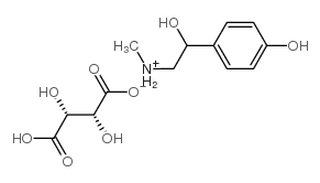 (beta-,4-dihydroxyphenethyl)methylammonium hydrogen [R-(R*,R*)]-tartrate结构式
