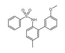 N-(3'-methoxy-5-methylbiphenyl-2-yl)benzenesulfonamide结构式