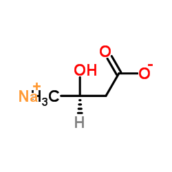 (R)-3-Hydroxybutanoic acid sodium Structure