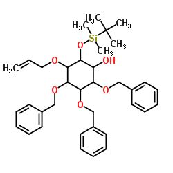 3-(Allyloxy)-4,5,6-tris(benzyloxy)-2-{[tert-butyl(dimethyl)silyl]oxy}cyclohexanol Structure