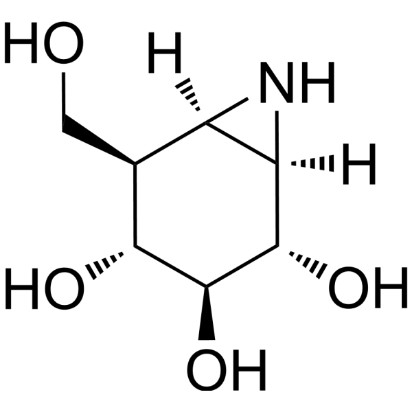 Cyclophellitol aziridine结构式