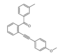 (2-((4-methoxyphenyl)ethynyl)phenyl)(m-tolyl)methanone结构式