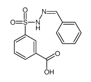 3-[(benzylideneamino)sulfamoyl]benzoic acid结构式