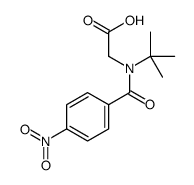 2-[tert-butyl-(4-nitrobenzoyl)amino]acetic acid结构式