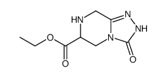 ethyl 3-oxo-2,3,5,6,7,8-hexahydro-[1,2,4]triazolo[4,3-a]pyrazine-6-carboxylate结构式