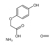 azane, formaldehyde, 2-(4-hydroxyphenoxy)acetic acid结构式