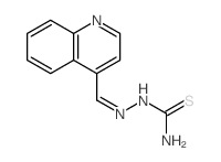 Hydrazinecarbothioamide,2-(4-quinolinylmethylene)- Structure