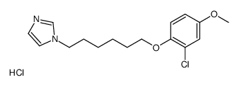 1-(6-(2-chloro-4-methoxyphenoxy)hexyl)imidazole HCl结构式