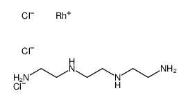 N'-[2-(2-aminoethylamino)ethyl]ethane-1,2-diamine,dichlororhodium(1-),chloride结构式