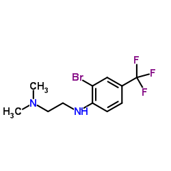 1,​2-​Ethanediamine, N2-​[2-​bromo-​4-​(trifluoromethyl)​phenyl]​-​N1,​N1-​dimethyl-结构式