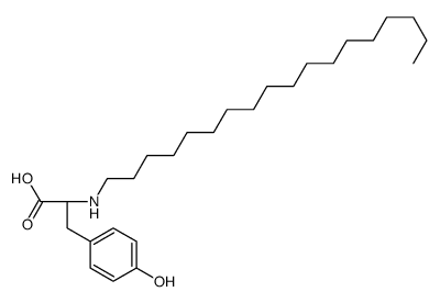 (2S)-3-(4-hydroxyphenyl)-2-(octadecylamino)propanoic acid结构式