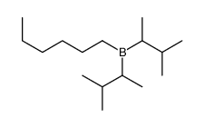 hexyl-bis(3-methylbutan-2-yl)borane结构式