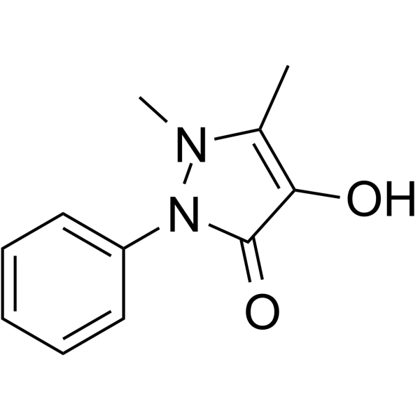 4-hydroxyantipyrine Structure