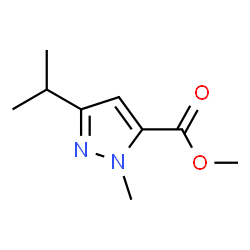 Methyl 3-isopropyl-1-methyl-1H-pyrazole-5-carboxylate structure