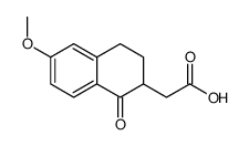 6-METHOXY-1-OXO-1,2,3,4-TETRAHYDRONAPHTHALEN-2-YL)ACETIC ACID Structure