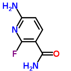 3-Pyridinecarboxamide,6-amino-2-fluoro-(9CI) structure