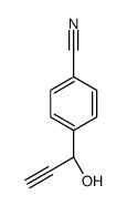 4-[(1S)-1-hydroxyprop-2-ynyl]benzonitrile Structure