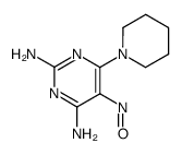 5-nitroso-6-(piperidin-1-yl)pyrimidine-2,4-diamine结构式