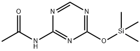 N-(4-Trimethylsilanyloxy-[1,3,5]triazin-2-yl)-acetamide Structure