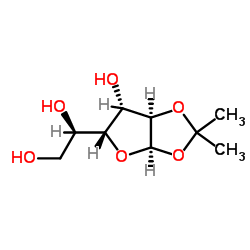 1,2-O-Isopropylidene-a-D-glucofuranose Structure
