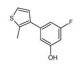 3-fluoro-5-(2-methylthiophen-3-yl)phenol Structure