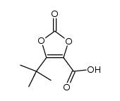 5-t-butyl-1,3-dioxolene-2-one-4-carboxylic acid Structure