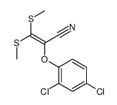 2-(2,4-dichlorophenoxy)-3,3-bis(methylsulfanyl)prop-2-enenitrile结构式